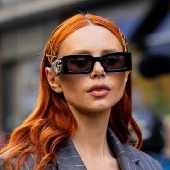 NEW GUCCI SQUARE SUNGLASSES GUCCI GG1425S 003 HAVANA GREY EYEWEAR - Picture 2 of 12